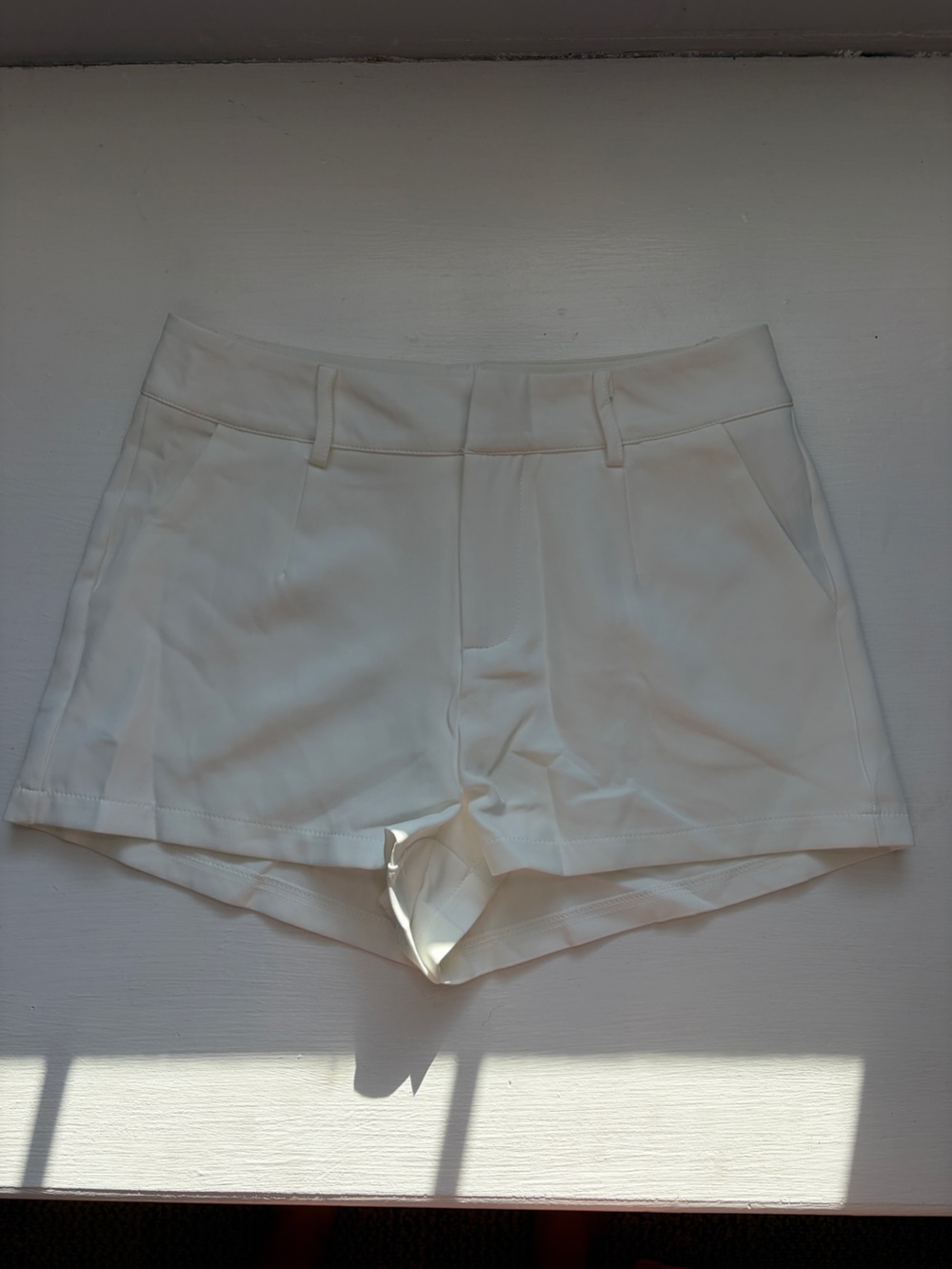 Classic Women's White Tailored Shorts